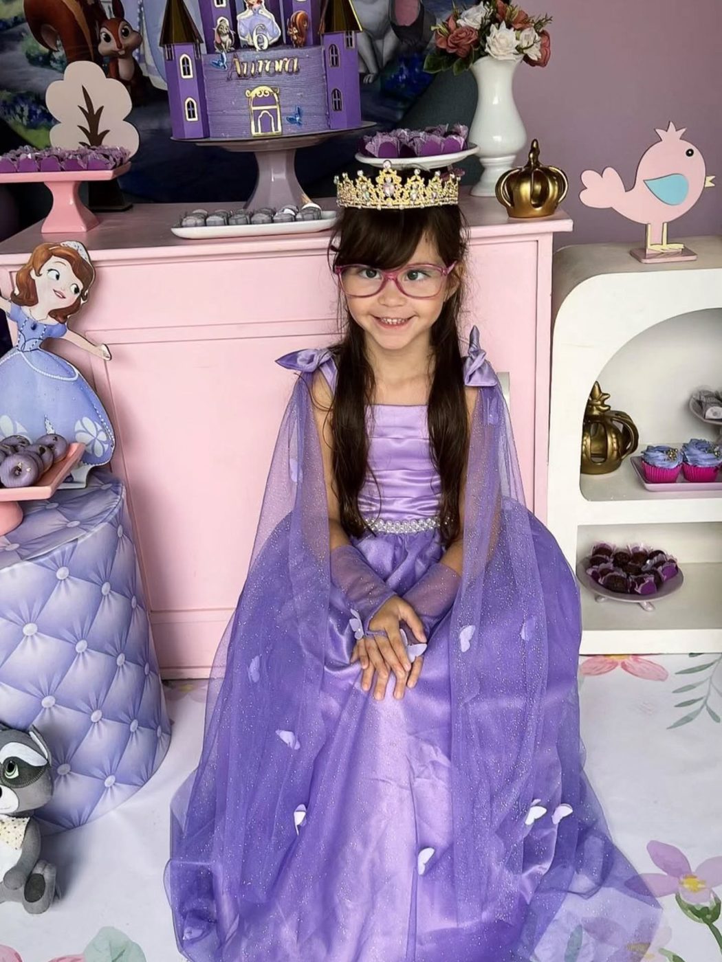 Vestido de princesa infantil