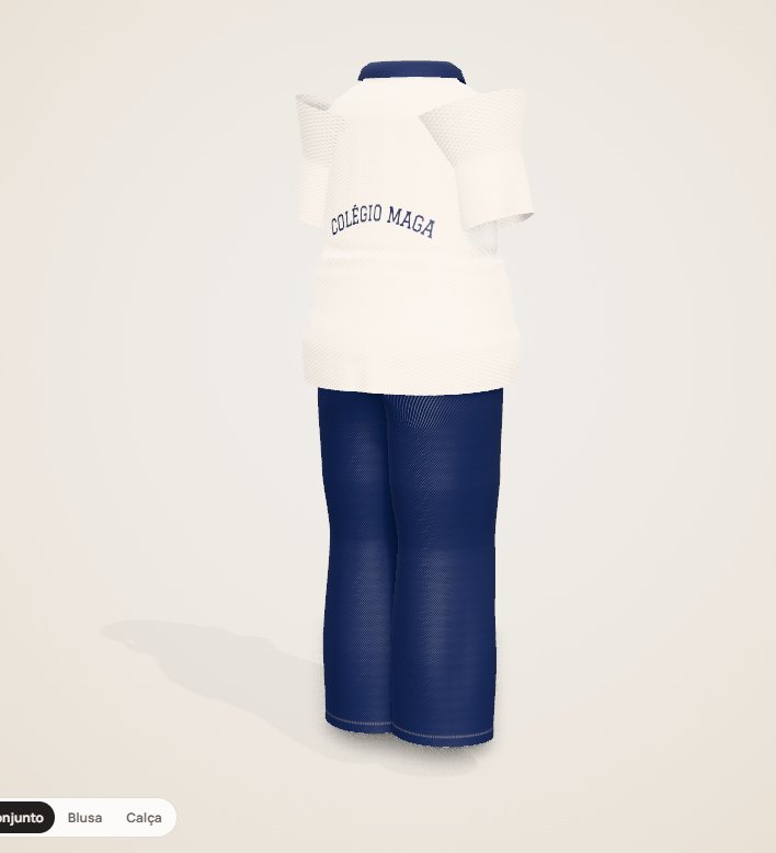 Uniforme montado em 3D